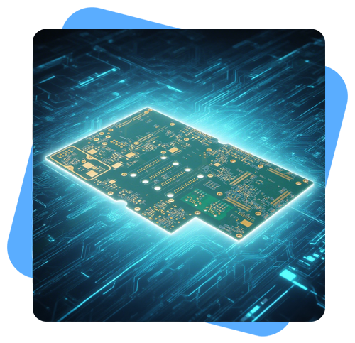 Fully assembled PCB with integrated circuits and connectors used in automotive electronics.