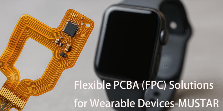 Close-up of flexible PCB (FPC) used in a modern smartwatch