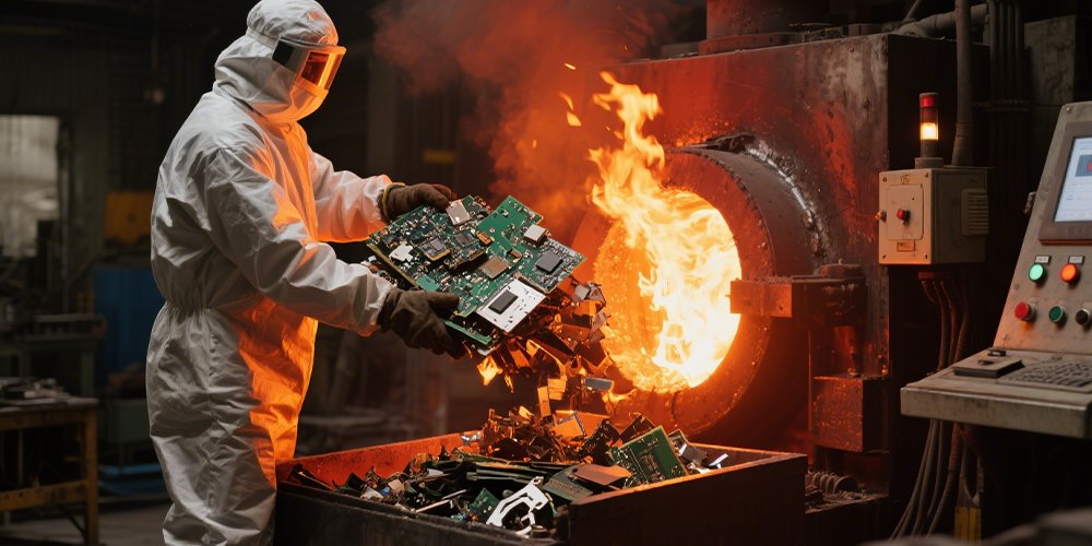 Automated system for PCBA recycling and separation