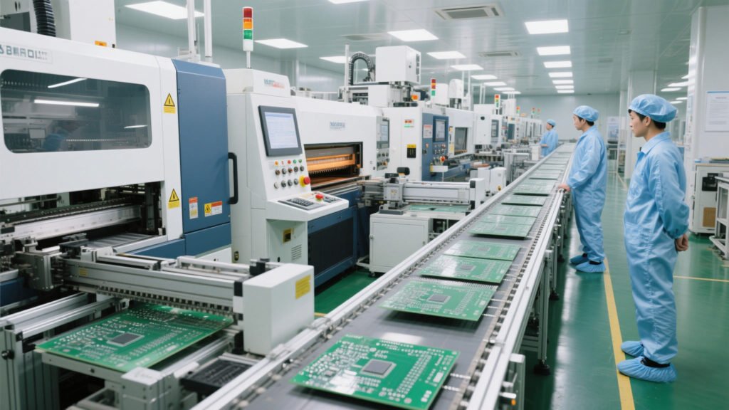 High-tech SMT manufacturing facility for electronics assembly